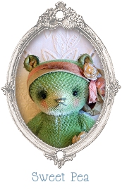 swwet pea mohair collectible teddy bear