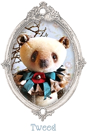 mohair jointed panda teddy bear